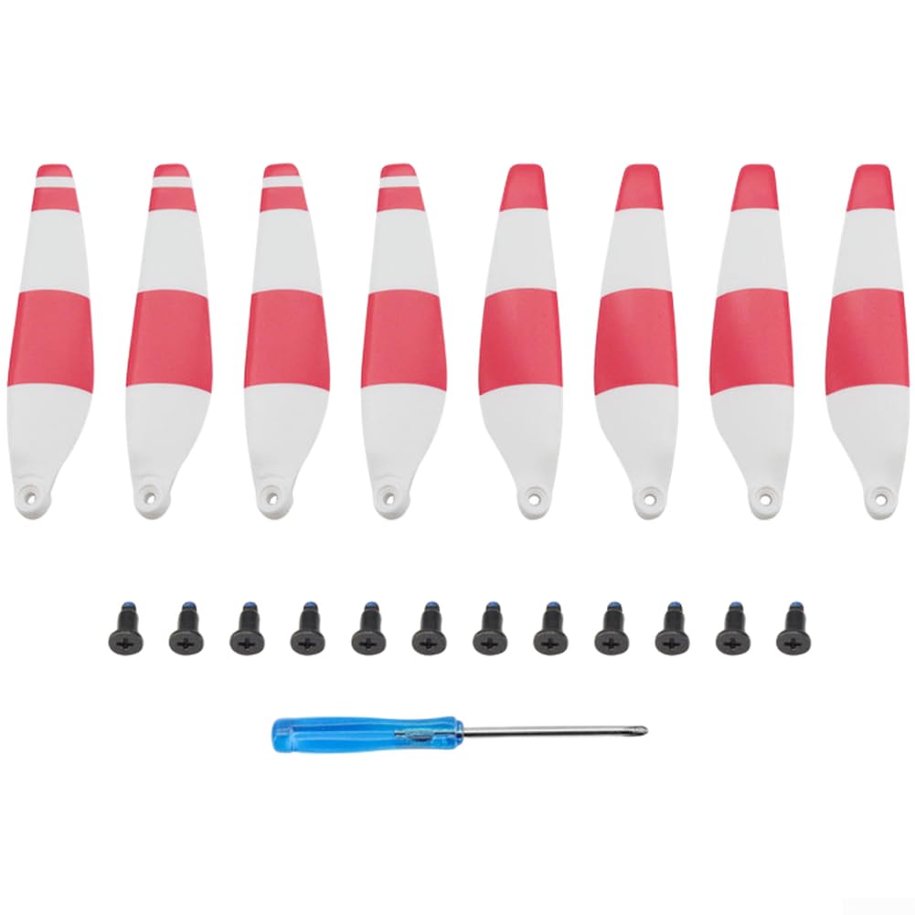 HaloModora Replacement 8-Blade Propellers for DJI Lito X1 and Lito1, Colorful PC Construction Parts for Optimal Balance and Lift(E)