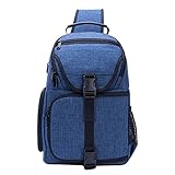 Vmokki Sling Kamerarucksack für Spiegelreflex Wasserdicht Fotorucksack Kameratasche mit Schnellzugriff, Stativhalterung, Anti Diebstahl (Blau)