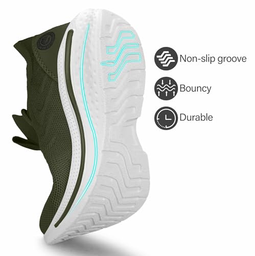 Image of Pujcs Mens Tennis Shoes Slip on Sneakers Ligthtweight Wlking Running Shoes for Work Gym Workout Sports Atheletic
