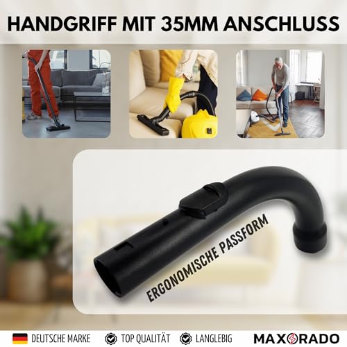 Maxorado Staubsauger Handgriff kompatibel mit Miele 9442601 Griff Ersatzteil Schlauchgriff S8790 S8730 S8710 S8530 S600 S648 S548 S372 S5260 S5280 S624 S518 S8310 S8520 S4 S5 S6 S7 S8 Rohrgriff S8510