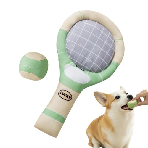 Interaktiver Hunde- Tennisball mit Quietscher- Lustiges Kauspielzeug, interaktiver Hundespielzeugball | Weicher und bequemer Tennisball für Haustiere, langlebiges Hundekauspielzeug für Zuhause und
