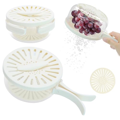 Salatschleuder 24,8 cm mit abnehmbarem Siebkorb, BPA-freier...