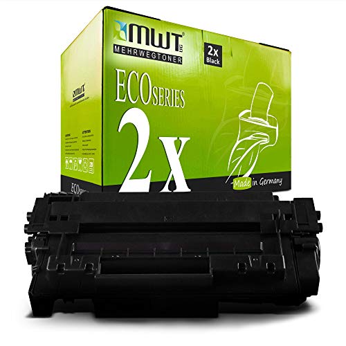 Toner CE255A compatible HP LaserJet M525dn pack de 2 Kraft Office Supplies