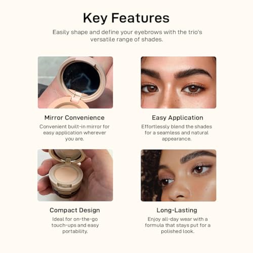 Image of Multibrite Blush Highlighter & Contour Palette 3 in 1 Makeup Powder Set Compact Powder Blush Highlighter Silky Smooth Face Blush Cheek Tint, Moisturizing Luminizer for Women (M03 (01 Light Brown))