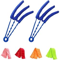 Persianas Mallorquinas Verdes Sozakka 2pcs Limpiador de Persianas Cepillos Limpiar Limpiador Persianas Venecianas Clean Blind Duster con 4 Fundas Microfibra Limpia Persianas para Mallorquinas,Lamas,Enrollables,Aire Acondicionado