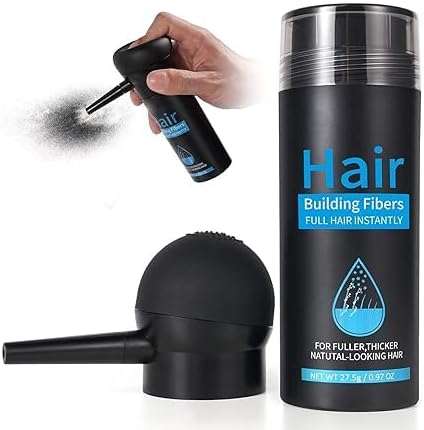Product image of Hair Fibres, Hair Fibres Dark Brown for Thinning Hair, Instantly Conceals Hair Loss in 15 Sec, Hair Loss Concealer for Women and Men (Dark Brown)