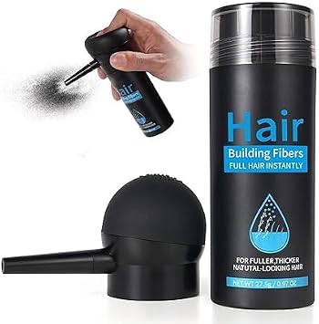 Hair Fibres, Hair Fibres Medium Brown for Thinning Hair, Instantly Conceals Hair Loss in 15 Sec, Hair Loss Concealer for Women and Men Medium Brown