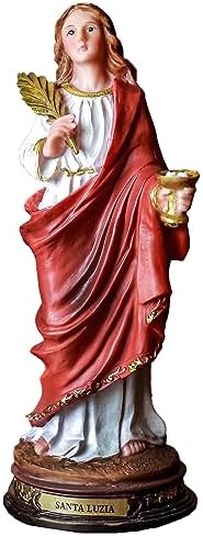 Sacro, Imagem Santa Luzia 20cm Resina Importada