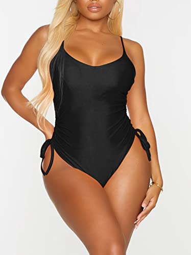 Women's Sexy One Piece Bathing Suit Tummy Control Swimsuit4