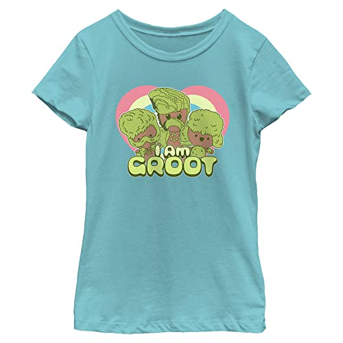 Marvel Groot Hearts Girls Short Sleeve Tee Shirt