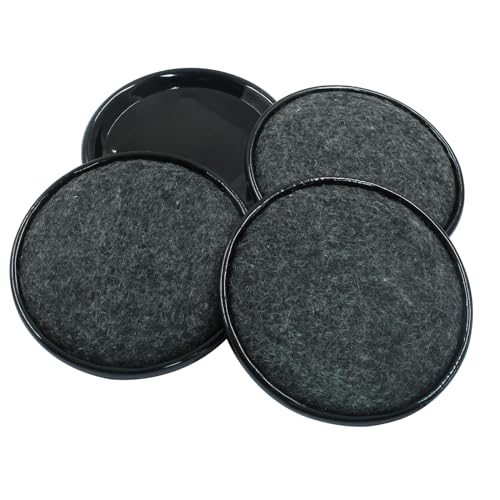 Unlorspy 8Pcs Felt Furniture Sliders, Round, 3 inch Dia