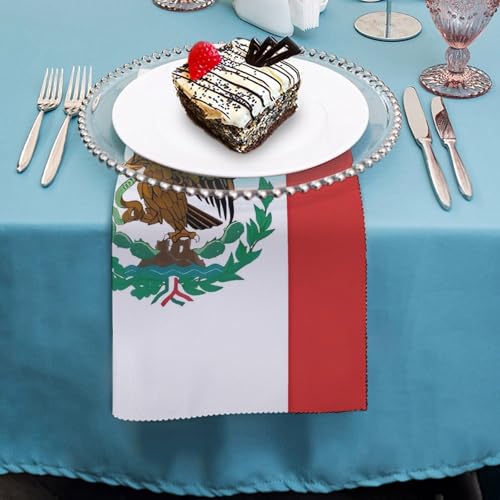 Servilletas de Tela con Diseño de Bandera de México 18.7 x 18.7 in miniatura 4