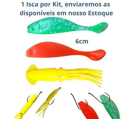 Kit Tralha de Pesca Anzol Linha Estojo Maleta Ração Completa
