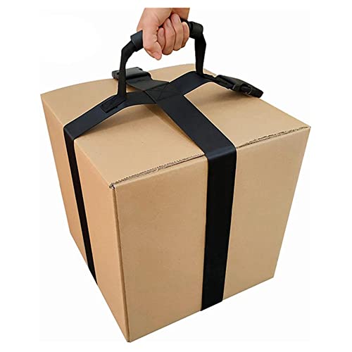 oAutoSjy Sangle de Transport Robuste Sangle de Transport Croisée Sangle de Transport avec Poignée Sangle d'arrimage Portable Sangle d'emballage pour Boîtes Meubles Bagages, Type B