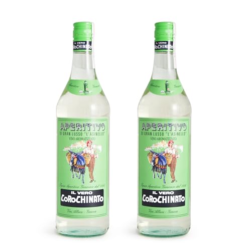 COROCHINATO 1 LITRO - APERITIVO GENOVESE DI GRAN LUSSO'L'ASINELLO' - 2 BOTTIGLIE