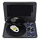Zunate Tragbarer DVD-Player, 6,8-Zoll-HD-Bildschirm-DVD-Player, Unterstützung für 270-Grad-Schwenk-Mobile-DVD-Player, U-Disk/SD/MMC-Kassette, mit Fernbedienung, für Auto/Kinder/Zuhause(EU-schwarz)