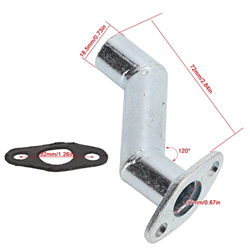 80 Carb 80 de Combustível de Gaxeta 32 Mm Tubo de Admissão de Ar Deslocado com Liga de Aço para Carb
