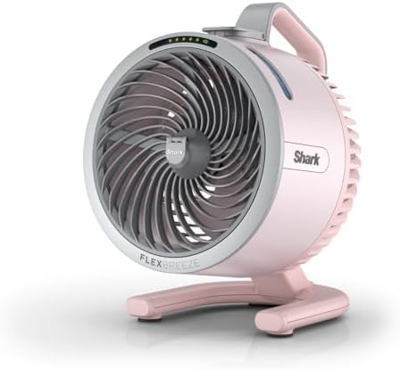 Shark FlexBreeze HydroGo Ventilatore Portatile con Nebulizzatore Senza Fili 5 Velocità FA050EUPK