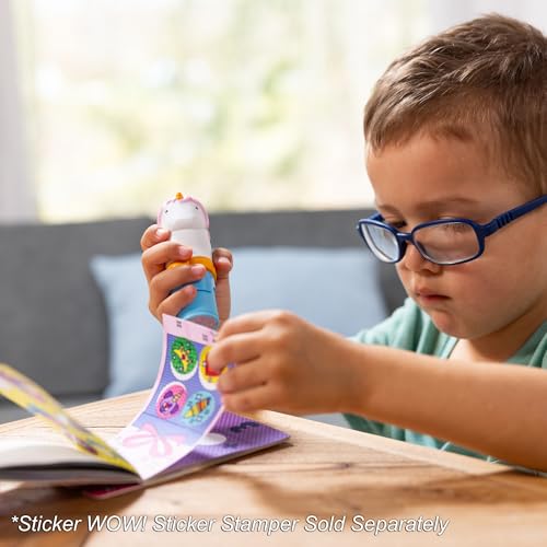 Melissa & Doug - Sticker Wow - Mini Bloc D’Activités + Recharge 200 Autocollants pour Tamponneuse À Stickers - Activité Manuelle Enfant - Loisir Créatif - Cadeau Enfant 3 Ans Et + -