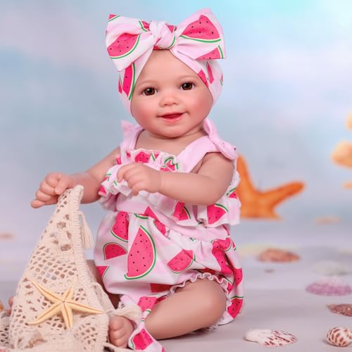Muñeca Reborn BABESIDE Sunny 43 cm suave y realista miniatura 3