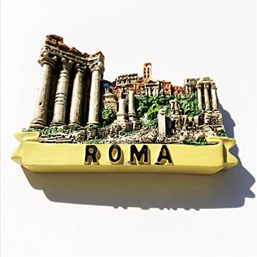 Imán decorativo souvenir Roma Italia 6.9x5.4 cm miniatura 2