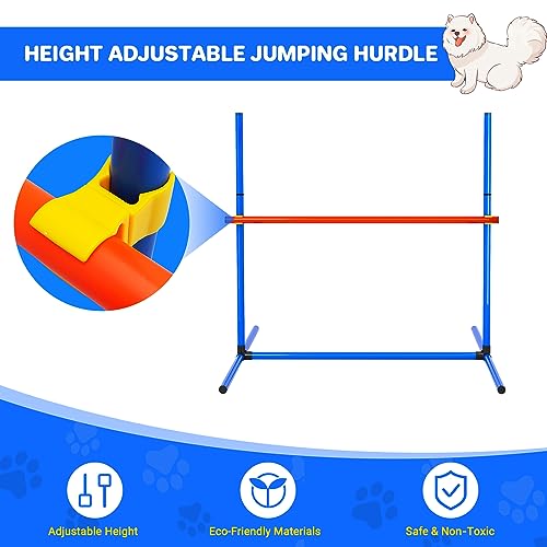 image for IKARE 4 Piece Dog Agility Training Equipment Pet Obstacle Course Train