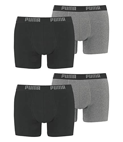 PUMA Boxer Short (Pack de 4) ropa interior de algodón premium duradero