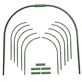 Gartenreifen für Netze, Gewächshausreifen, 6 Sets, Wachstumstunnel, 18, 9 Zoll lang, Garten für...