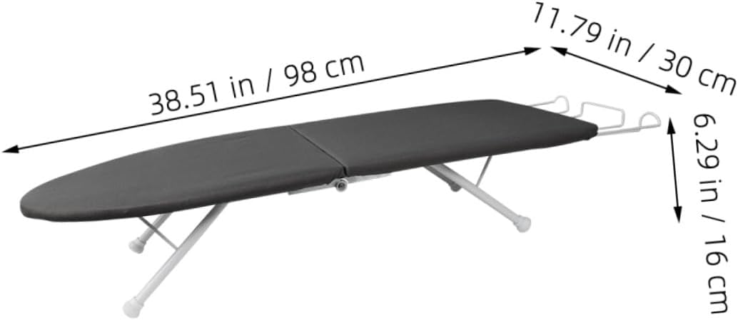 Compact Tabletop Ironing Board for Home with Thickened Stable Support Design for Small Spaces Multi-use as Clothes Ironing Tool and Bedside Laptop Desk for Shirts Pants Skirts
