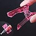 VNC 10Pcs Pink Color Nail Tips Clip for Quick Building Polygel nail forms Nail clips for polygel Finger Nail Extension UV LED Builder Clamps Manicure Nail Art Tool