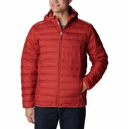 Columbia COAT Lake 22™ Down Hooded Jacket Orange L HOMBRE