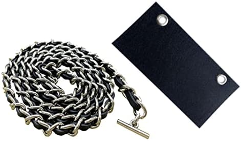 YESIKIMI Conversion Kit Real Cowhide Leather Chain+Insert Compatible With Chanel Flap Long Wallet Gift for Her