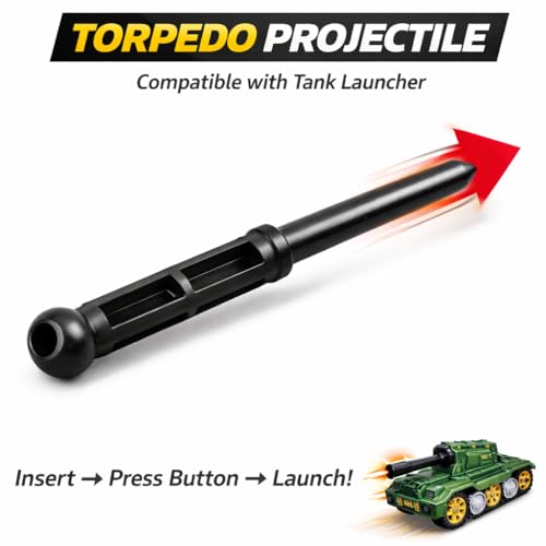 Image of TEC TAVAKKAL Battle Breakers Toy Military Tank for Kids with Mini Tank Launcher, 360 Rotating Turret & Adjustable Cannon | Action Battle Toy Vehicle with Moving Wheels for Kids (Green)