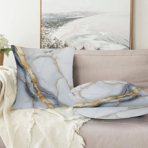 Housse de coussin imprimé marbre pour décorer le salon - 6