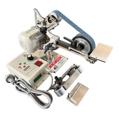 Belt Sander Professional with Vertical and Horizontal Support, 30' x 1' Belt Size, 3 Grit Belts (100/180/240), Metal Wood Knife Sharpening, Adjustable Workbench