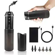 Berrcom Ear Wax Removal Kit with Sanitizing Mode & Wastewater Recovery - Electric Ear Cleaner Irrigation System, 6 Nozzles with 3 Safe Pressure Modes, One-Piece Tank IPX7 Waterproof USB-C
