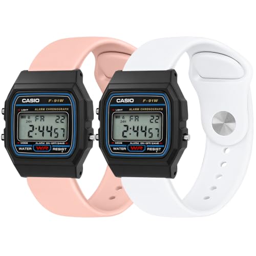 18mm ���v�o���h�Ή��V���R���������o���h Casio F-84/F-91W/F-94/F-105/A158/A168/F-105/F-108/AE-1300/AE-1200/AE-1000/F-108/W-217H/W-218H/SGW-300H/W-