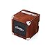 Luckies of London Smartphone Speaker - Battery Powered Portable Speaker for MP3 Playing Devices and Mobile Phones with Headphone Jack - Up to 30 Hours Playtime, Brown Leather