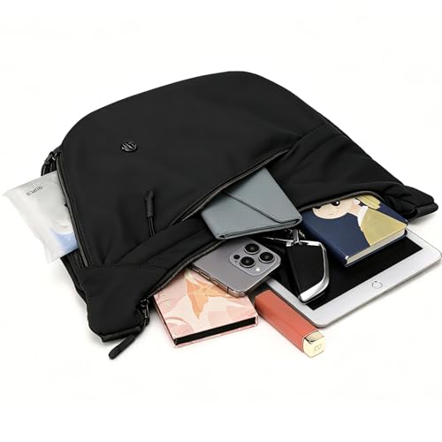 Image of Crescent Crossbody Bags for Women Nylon Travel Luna Hobo Bag Dumpling Purse