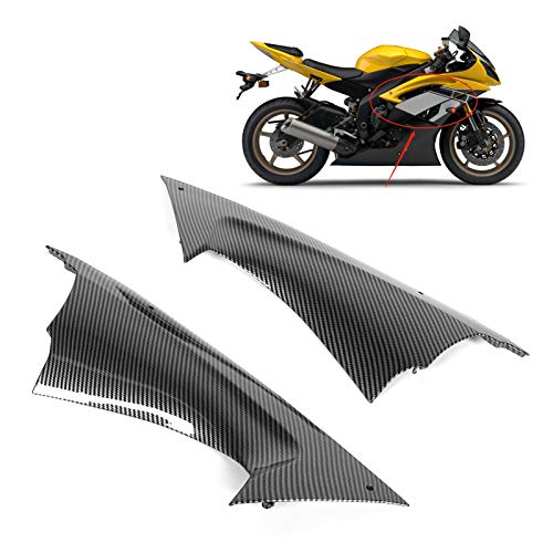 2pcs Fairing Air Deflectors, Frame Fairing Cover, Carbon Fiber Style Side Air Duct Cover Insert Part Insert Fit for YZF R6 2008‑2016 by Brrnoo - Used condition - Image 3