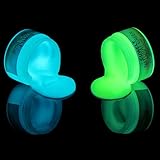 CUWELT Acrylic Glow in The Dark Paint, 2X100ml/3.4oz, Bright Colors Glow Paint Set, Night Luminous Paints, Neon Paints for Halloween Christmas Decorations Art Painting DIY - Image 5