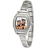 airedale not groomed Airedale Terrier Timest - Airedale Terrier - Damenuhr Italian Charms mit Strass Rechteckig Analog Quarz BJS088