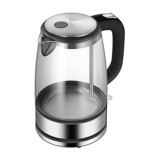 ASKLKD Glas elektrische Wasserkocher Edelstahl Home LED-LED-Tee-Topf 1.7L Temperaturregelung Anti-trockener elektrischer…