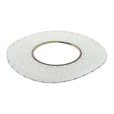 Diametro: 2mm SODIAL(R) 50 M Cinta blanca de doble cara Banda adhesiva Pegajosa Para Pantalla LCD de telefono movil