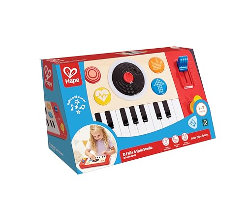 Hape Studio Dj Mix & Spin | Strumento Musicale Per Bambini: Migliora Le Abilità Musicali E La Coordinazione Dai 12 Mesi - 9