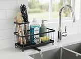 Eruidar Sponge Holder for Kitchen Sink, Rustproof Stainless Steel Sink Caddy with High Brush Holder...