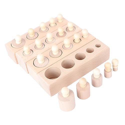 Jeu en bois cylindrique pour occuper les enfants calmement au salon