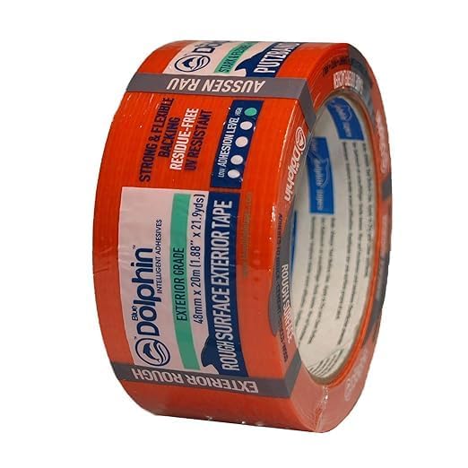 Tradewise Blue Dolphin Rough Surface - Exterior Tape (Orange) 48mm x 50m (3)