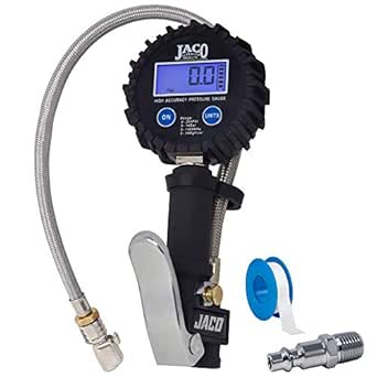 JACO FlowPro Digital Tire Inflator Gauge - 200 PSI