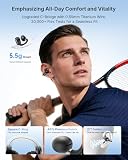 EarFun Clip 2 Otwarte słuchawki nauszne, bezprzewodowe słuchawki douszne, Komfortowe i stabilne, 12 mm tytanowe przetworniki, Hi-Res Audio, LDAC, 4 mikrofony, AI połączenia, 40 godzin pracy na baterii